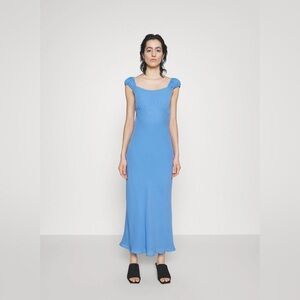 Abercrombie Midi Blue Slip Dress